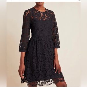 Anthropologie Persephone Lace Mini Dress